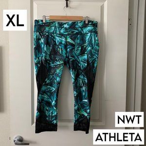 NWT Athleta Napali Mesh Sonar Capri, XL